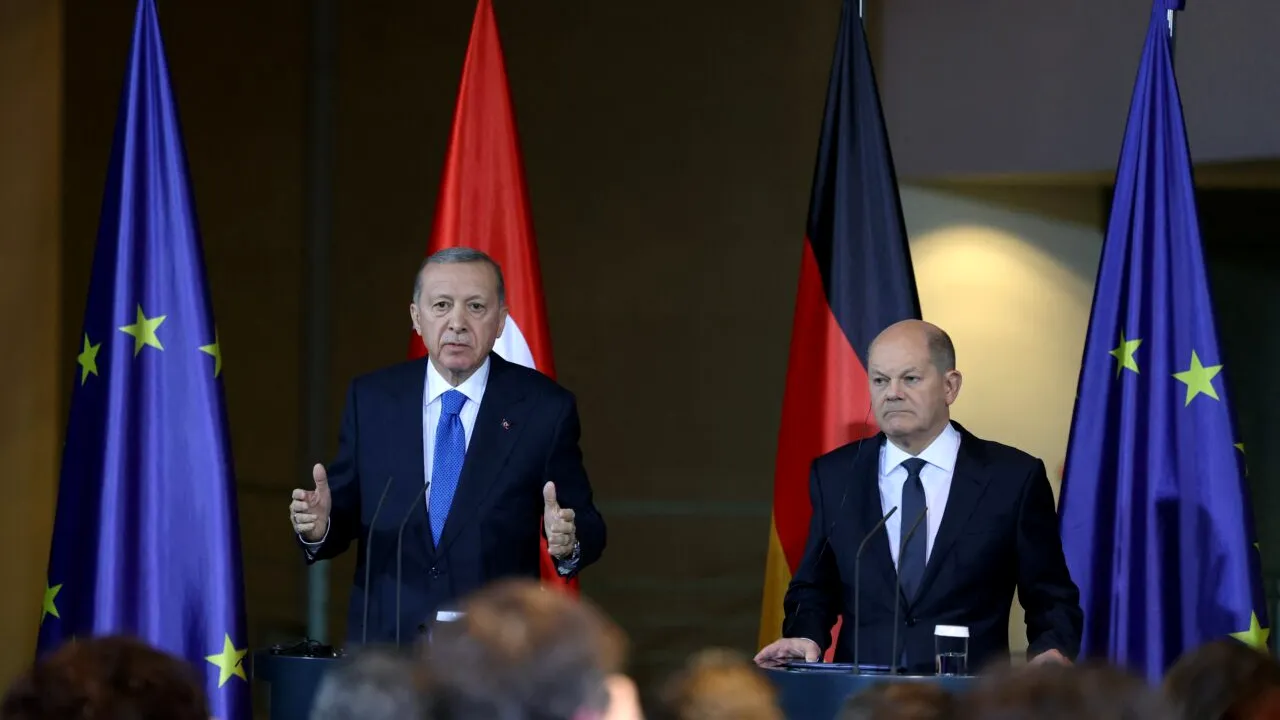 Olaf Scholz reafirmă susținerea Germaniei pentru Israel / Recep Erdogan condamnă atacurile israeliene asupra civililor palestinieni