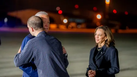 Deținuții americani eliberați de Rusia au ajuns în Statele Unite. Au fost întâmpinați de Joe Biden și Kamala Harris