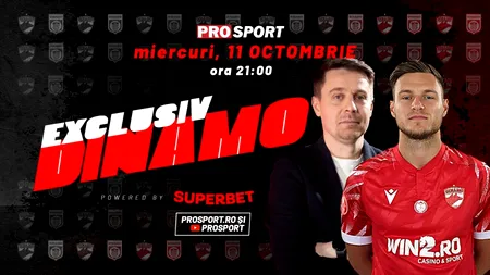 Ediție de gală EXCLUSIV DINAMO. Dennis Politic vine în emisiunea moderată de jurnalistul Cătălin Mureșanu