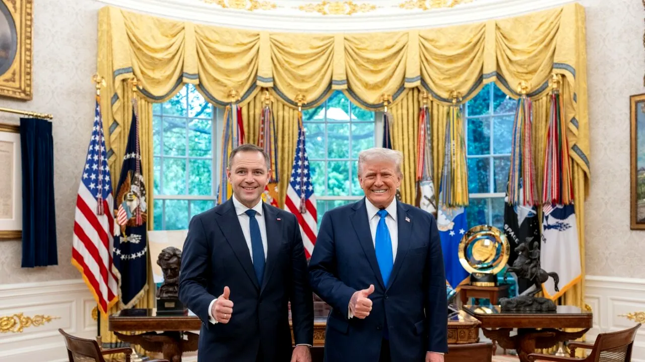 Trump l-a preferat pe Nawrocki la videoconferința cu liderii europeni. Premierul Tusk, siderat la aflarea veștii