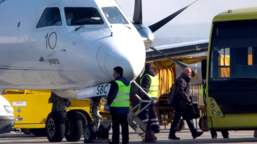 Evacuare de urgență a unui avion de pe ruta Florența-Timișoara. Patru pasageri au fost răniți 