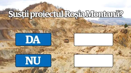 Sondaj Gândul pe Facebook. Votează și tu PRO sau CONTRA proiectului Roșia Montană