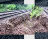 Terasament surpat. Trafic feroviar restricționat pe ruta București-Brașov. CFR anunță întârzieri semnificative