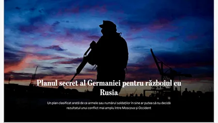 Germania are un plan secret pentru războiul cu Rusia: pregătește un plan de transfer a 800.000 de soldați NATO în Est