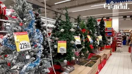 VIDEO | Se apropie Crăciunul și marile magazine se întrec în oferte pentru produsele de sezon. Află prețurile afișate în patru dintre ele
