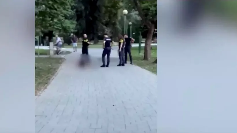 Incident ȘOCANT în Satu Mare: Un ucrainean beat a creat panică într-un parc, după ce a amenințat cu pistolul mai mulți trecători