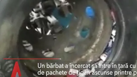 Un șofer a încercat să intre în țară cu 440.000 de pachete de țigări ascunse printre piese auto