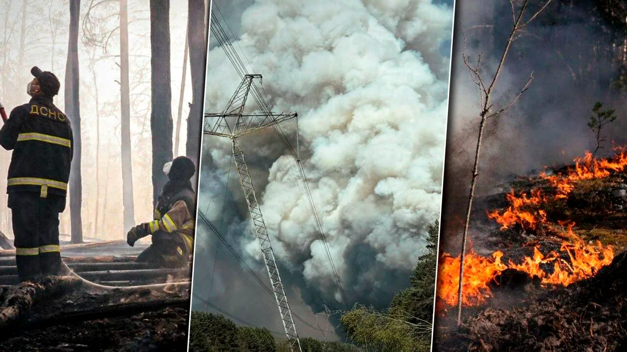 Incendiu de proporții lângă centrala Cernobîl. Focul se extinde rapid, iar operațiunile de stingere sunt îngreunate de minele lăsate de ruși