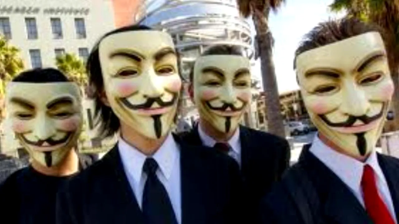Anunțul făcut de gruparea Anonymus 