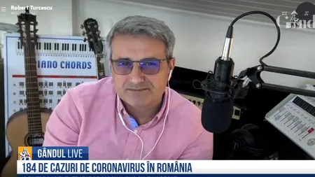 EXCLUSIV GÂNDUL LIVE. Robert Turcescu: „Mi-e dor de fiica mea, aflată la studii în SUA, dar nu risc să o aduc în țară” / Când va fi vârful epidemiei: „Medicii iau decizii de viață și de moarte”