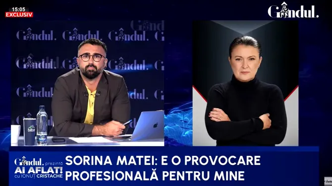 Primele declarații ale Sorinei Matei, după numirea la conducerea interimară a TVR: „Vreau să punem accentul pe jurnalism / Mă interesează conținutul, să fie echidistant și echilibrat / Nu dau pe nimeni afară”