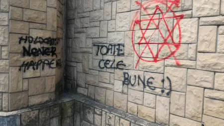Sinagoga Evreiască din Cluj, vandalizată. Galerie FOTO