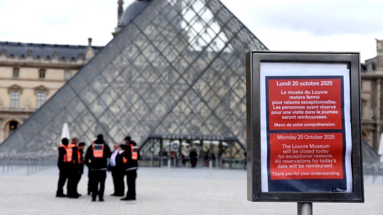 Franța aleargă după hoții de la LUVRU. Poliția a recuperat o cască de motociclist și o mănușă a tâlharilor