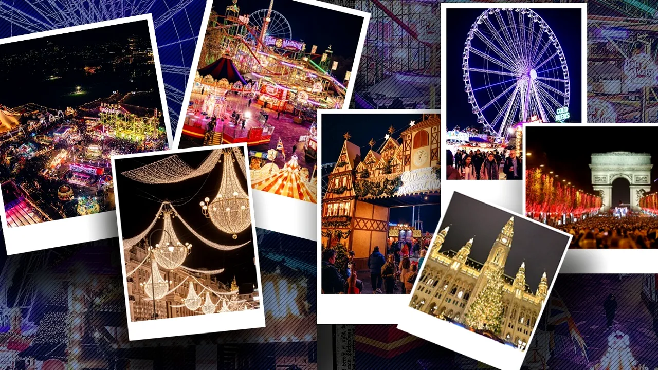 Paris, Londra, Viena și Napoli strălucesc în lumina sărbătorilor. Unde găsim cele mai frumoase târguri de Crăciun din Europa