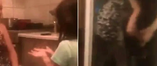 Femeie filmată când își bate fata de 5 ani cu o mătură: „Te-am zăpcăcit un pic cu mătura? Ți-am dat bine / Mama, audiată la poliție