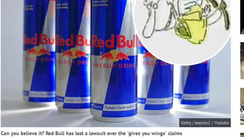 „Red Bull nu-ți dă aripi. Despăgubiri record pentru cumpărătorii din ultimii 12 ani ai faimosului energizant


