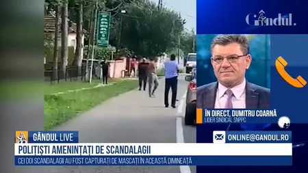 GÂNDUL LIVE. Agenți amenințați de scandalagii. Coarnă, SNPPC: „Unuia dintre polițiști i s-a blocat pistolul când a încercat să bage cartuș pe țeavă”. Recomandări după cazul George Floyd din SUA
