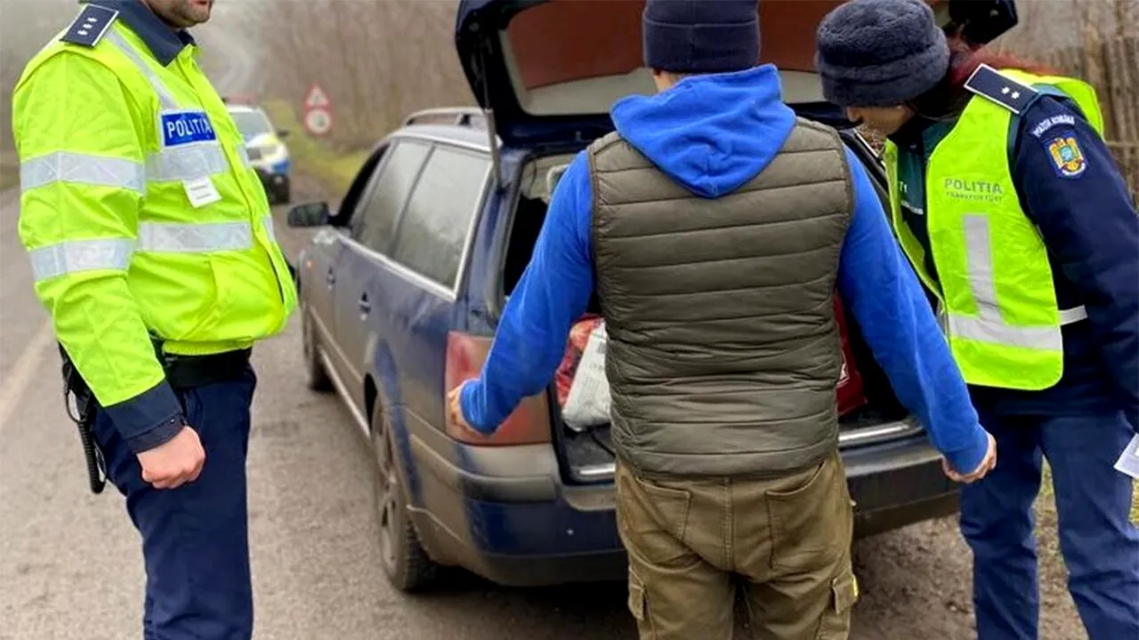 Amendă de 50.000 de lei pentru o șoferiță din Dorohoi. Ce au găsit polițiștii în portbagajul mașinii ei