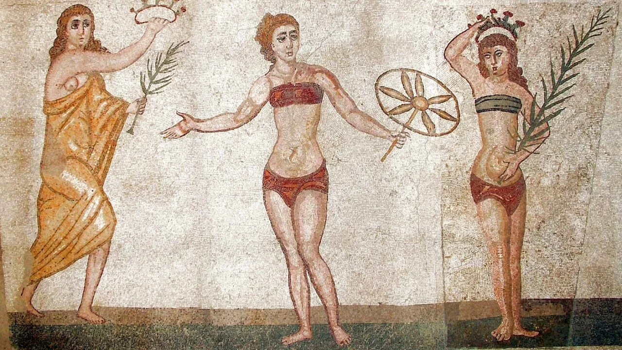 Șlapi și fete în bikini, acum 1.700 de ani. Descoperirile istorice ascunse timp de secole într-o vilă romană antică din Sicilia