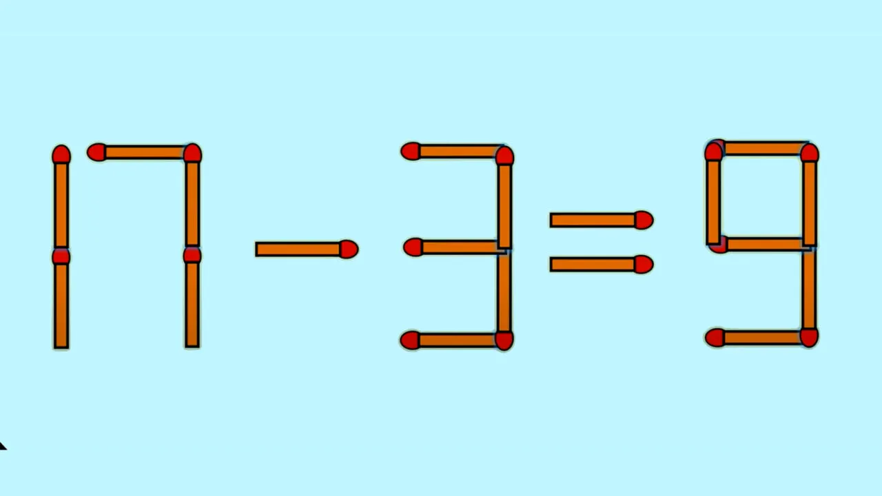 Test de inteligență | Corectați 17 - 3 = 9, mutând un singur chibrit