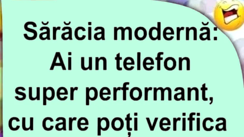 Bancul de joi | Ce este sărăcia modernă