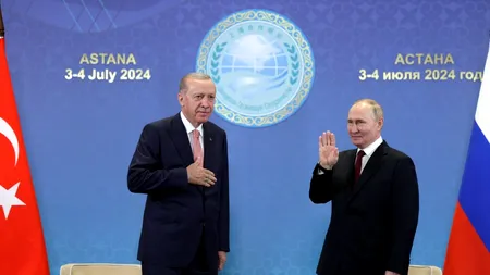 PUTIN s-a întâlnit cu ERDOGAN, pentru discuții despre relațiile Rusia-Turcia și despre conflictele din Ucraina și Siria