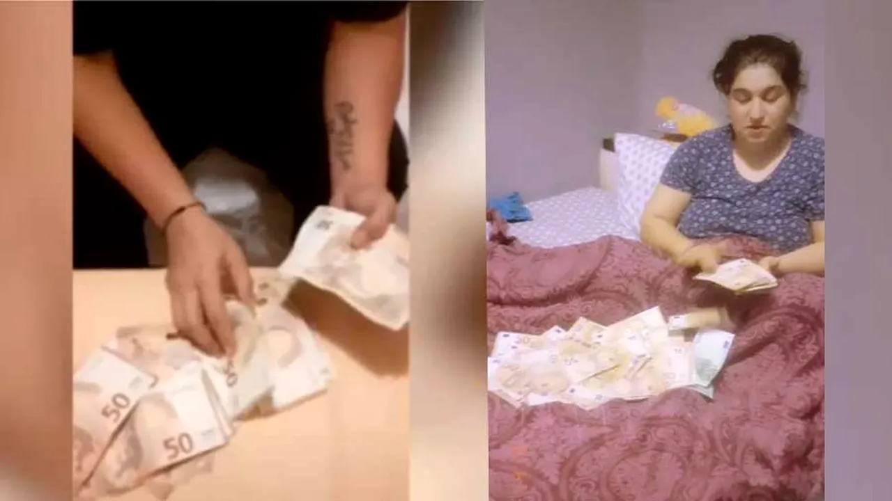 VIDEO | Mai mulți români se lăudau cu teancuri de bani pe TikTok, pe ritmuri de manele, după mai multe „tunuri”, apoi au fost arestați de Poliția italiană