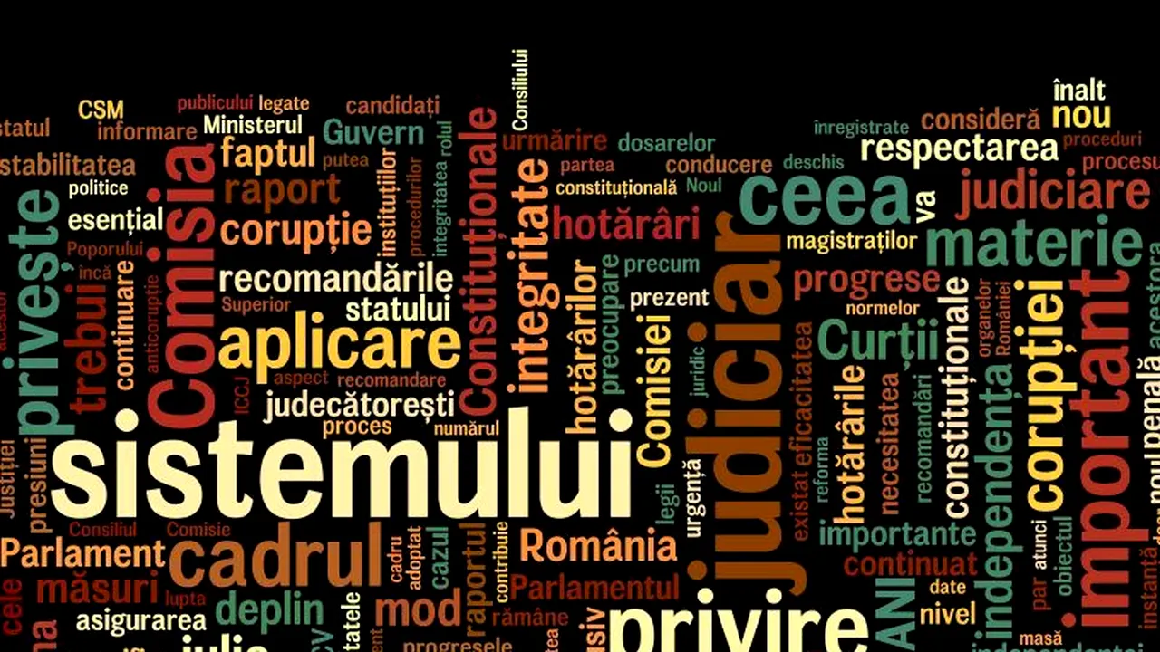 Fotografia raportului pe Justiție al CE. Care este singura instituție lăudată de oficialii de la Bruxelles