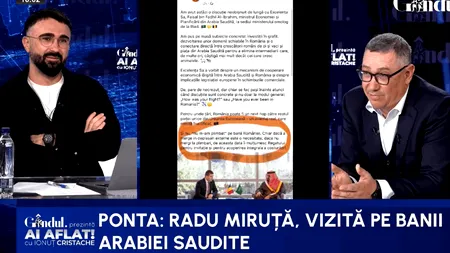 Victor Ponta ironizează desantul ministrului Radu Miruță în Arabia Saudită: ”Toată postarea este o ABERAȚIE”