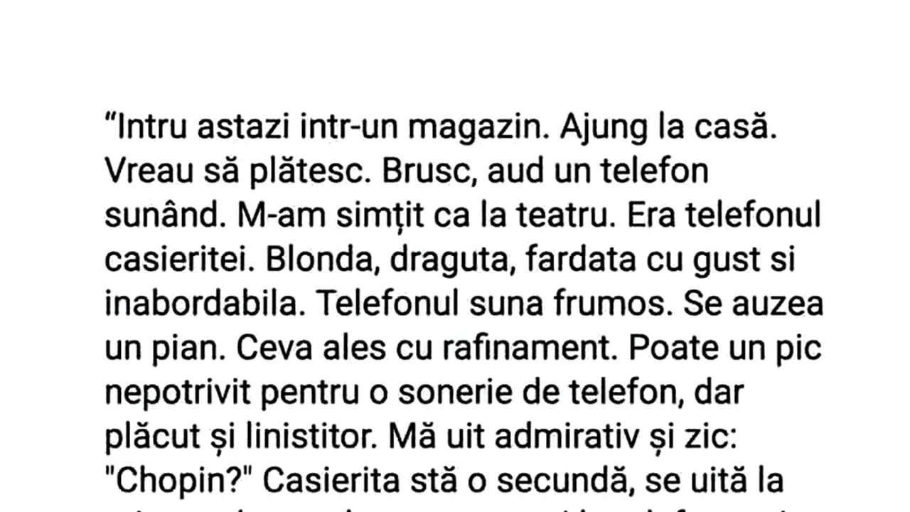 BANCUL de vineri | Clientul și casierița