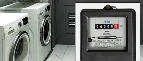 Cât curent electric consumă o mașină de spălat într-o singură oră, de fapt. Câți lei plătești în plus, la factura lunară