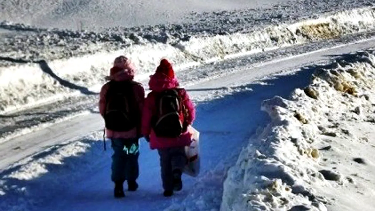 Școlile din București și opt județe, ÎNCHISE luni din cauza vremii