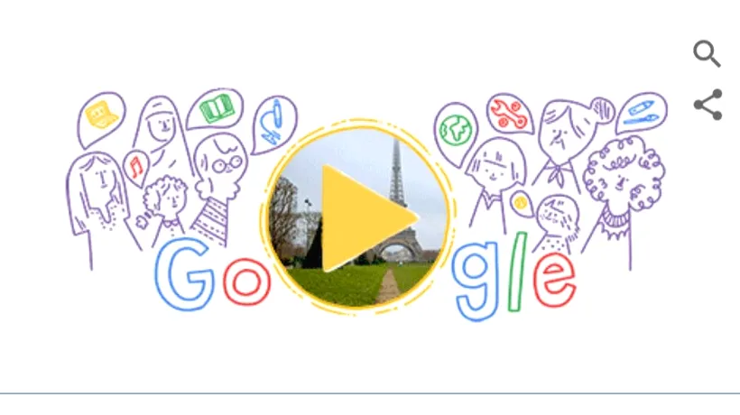 Google sărbătorește Ziua Internațională a Femeii, marți, printr-un logo special