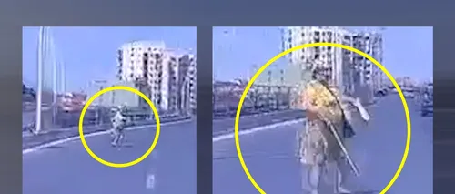 VIDEO | Scene incredibile. O femeie a fost la un pas de moarte pe Pasajul Basarab din București. Ea se plimba alene într-o zonă interzisă pietonilor