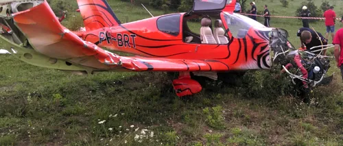 Un avion de mici dimensiuni s-a prăbușit lângă Cisnădie