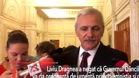Dragnea neagă că Executivul va da o ordonanță de urgență privind AMNISTIA și GRAȚIEREA
