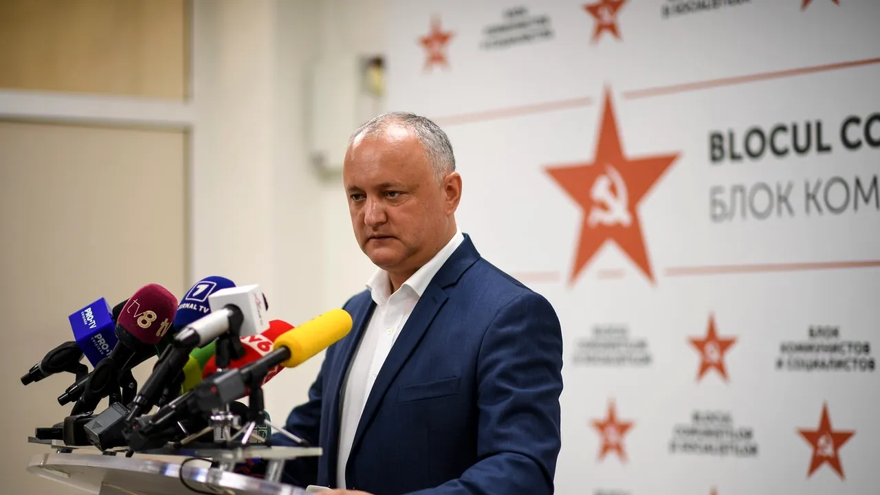 Alegeri Republica Moldova. Igor Dodon: Vreau să o felicit pe Maia Sandu pentru rezultat
