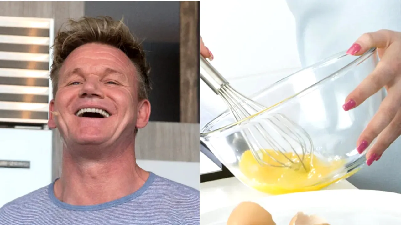 Omleta va fi mult mai gustoasă dacă înlocuiești laptele cu un ingredient folosit de Gordon Ramsay