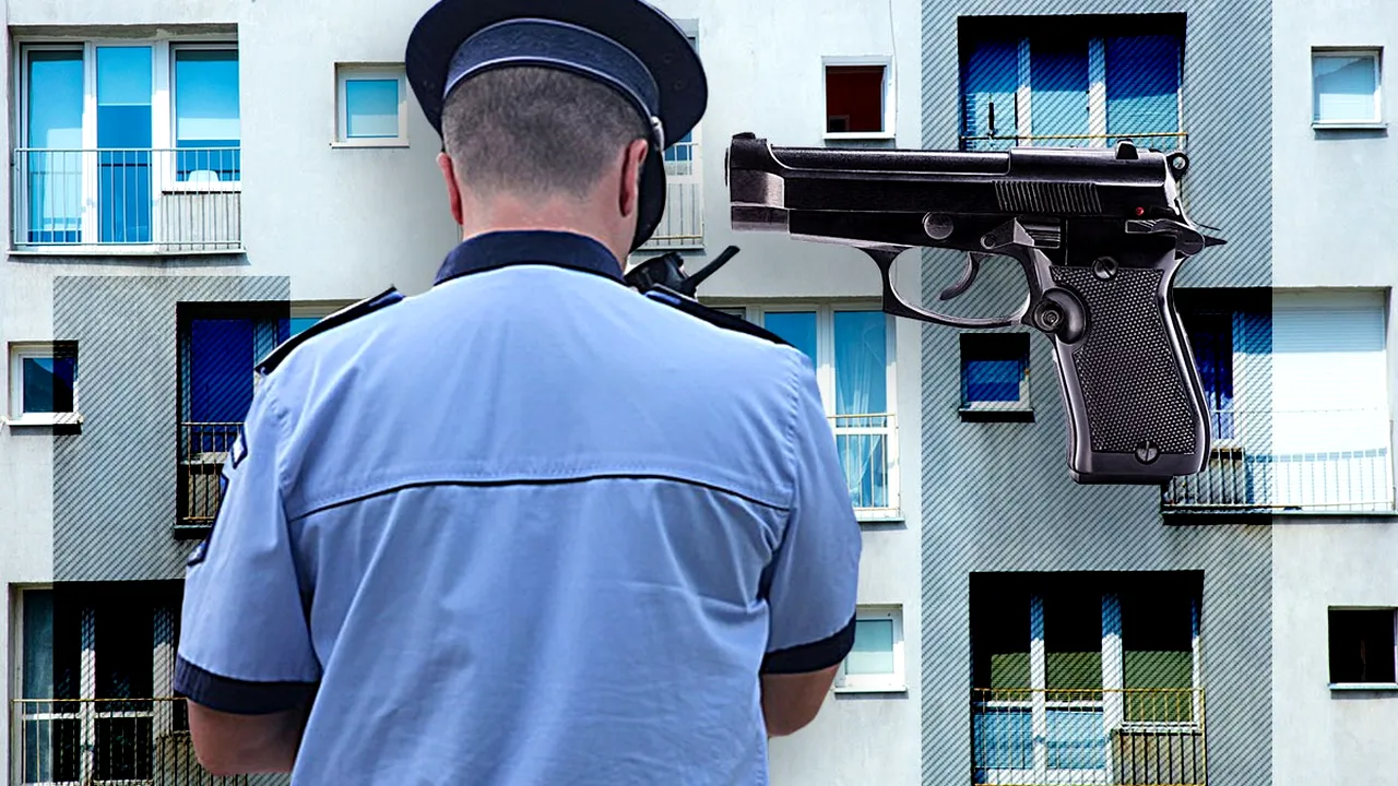 Fostul POLIȚIST care s-a împușcat în cap, într-un imobil din Capitală, a murit