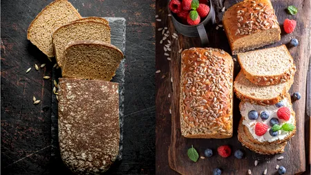 Rețetă de pâine integrală cu doar 9 ingrediente. Cum o poți prepara rapid și sănătos, acasă