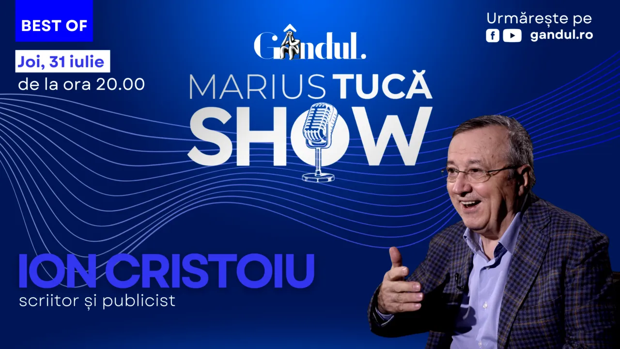 GÂNDUL prezintă Best of Marius Tucă Show - joi, 31 iulie, de la ora 20.00
