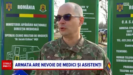 Armata are nevoie de medici și asistenți. Câte locuri vor fi scoase la concurs din această toamnă