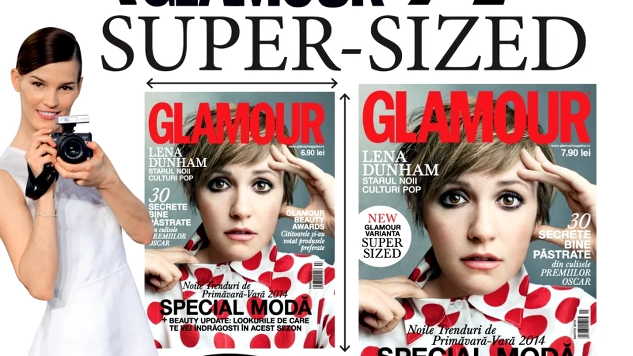 Surpriza primăverii: revista GLAMOUR de martie într-un format mai mare
