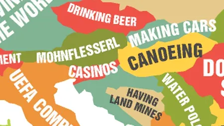 FOTO: Cum e reprezentată România pe o hartă a lumii unde moldovenii sunt 