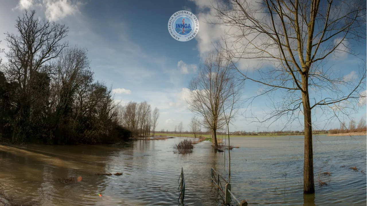 Cod portocaliu de inundații! Risc de viituri în mai multe județe din țară