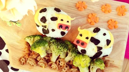 Alimentele aranjate creativ îi încurajează pe copii să mănânce