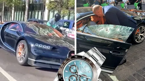Milionarul Abdullah F. Al Basman, atacat în plină zi la Londra. Hoții i-au distrus Bugatti-ul, în încercarea de a-i fura Rolexul de 110.000 de lire sterline