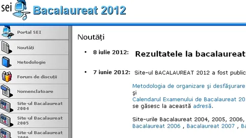 EDU.RO REZULTATE BACALAUREAT 2012 . NOTE AFIȘATE pentru TOATE JUDEȚELE- EXCLUSIV: ORA LA CARE SE POSTEAZĂ ONLINE REZULTATELE pe edu.ro