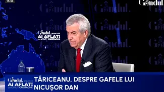 Tăriceanu: Nicușor Dan s-a scăpat la Politico/Trump nu vede cu ochi buni astfel de declarații/Să nu ne mirăm că România este pusă într-un colț