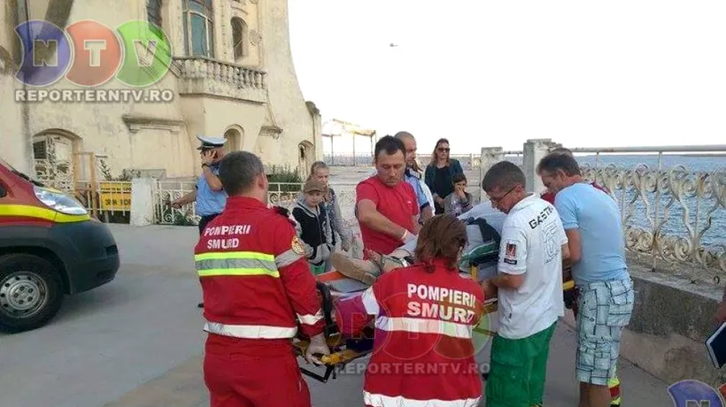 Femeie rănită după ce a căzut de pe faleza Cazinoului din Constanța pentru că s-a rupt balustrada. Primăria anunță o anchetă